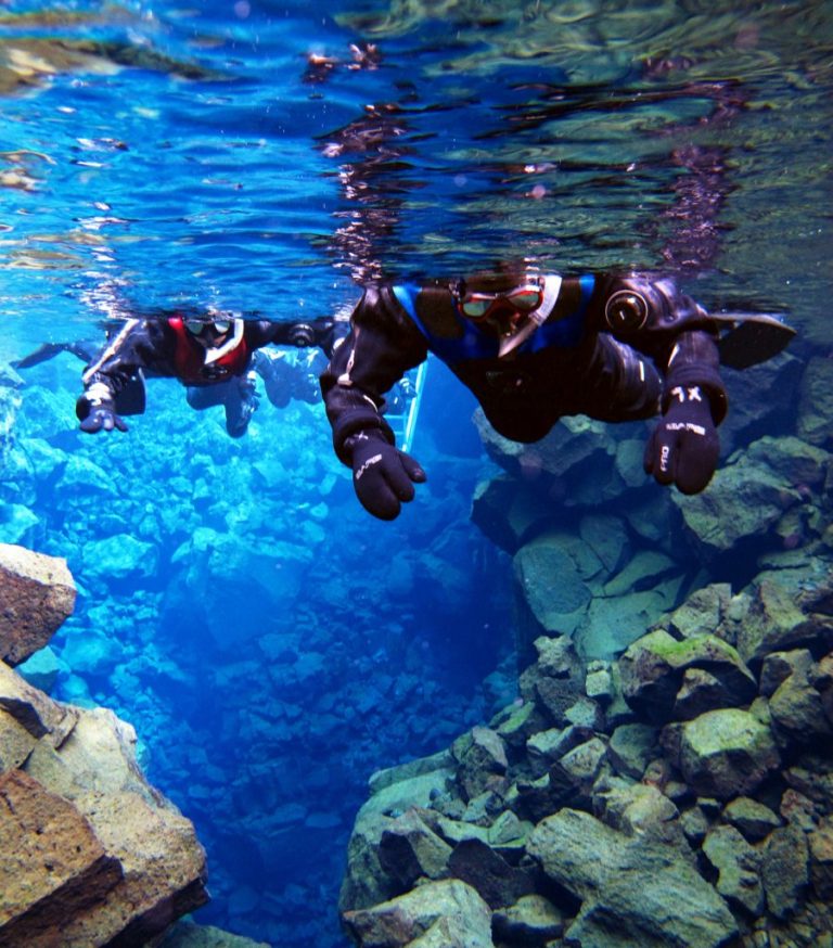 Snorkeling Between Tectonic Plates in Iceland